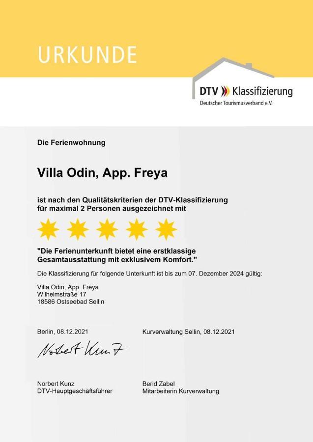 Villa Odin Freya Sellin  Esterno foto